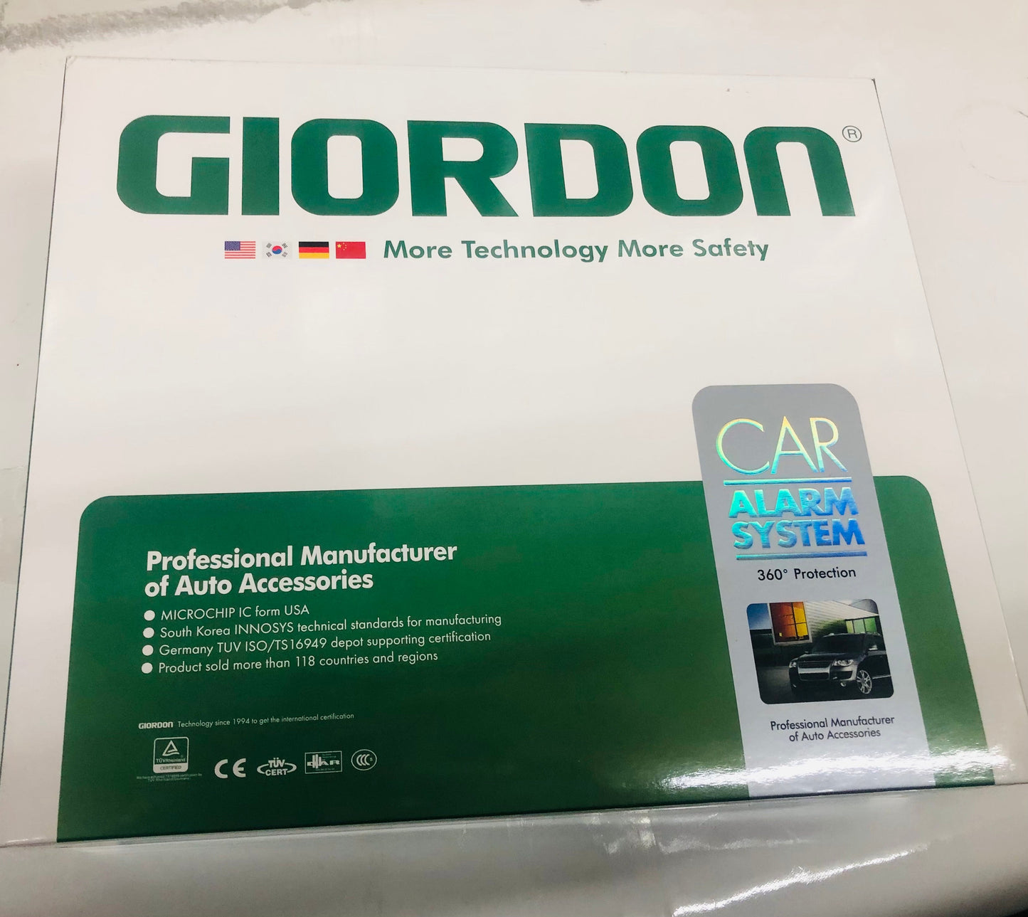 Security system for car