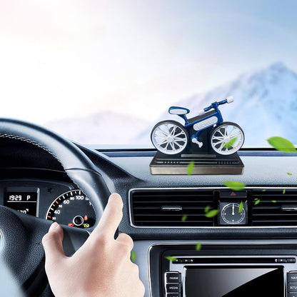 Solar Air Freshener for Car Dashboard | Rotating Car Fragrance With Cycle Design.
