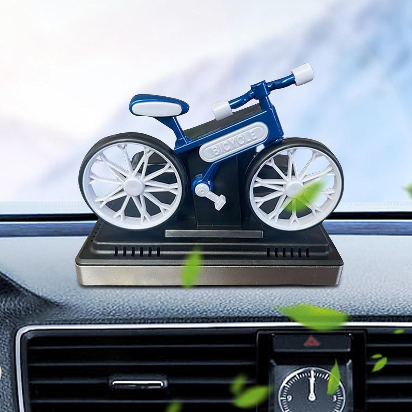 Solar Air Freshener for Car Dashboard | Rotating Car Fragrance With Cycle Design.