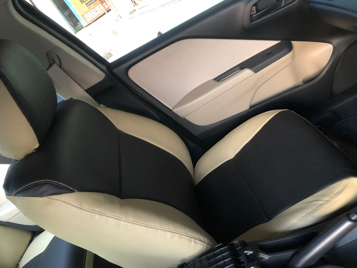 Honda City 2022-2024 Seat Covers set black and Skin Fitted