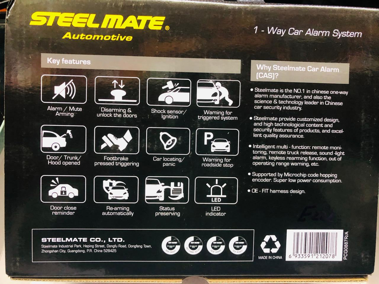 SteelMate 5 Button Car Alarm System