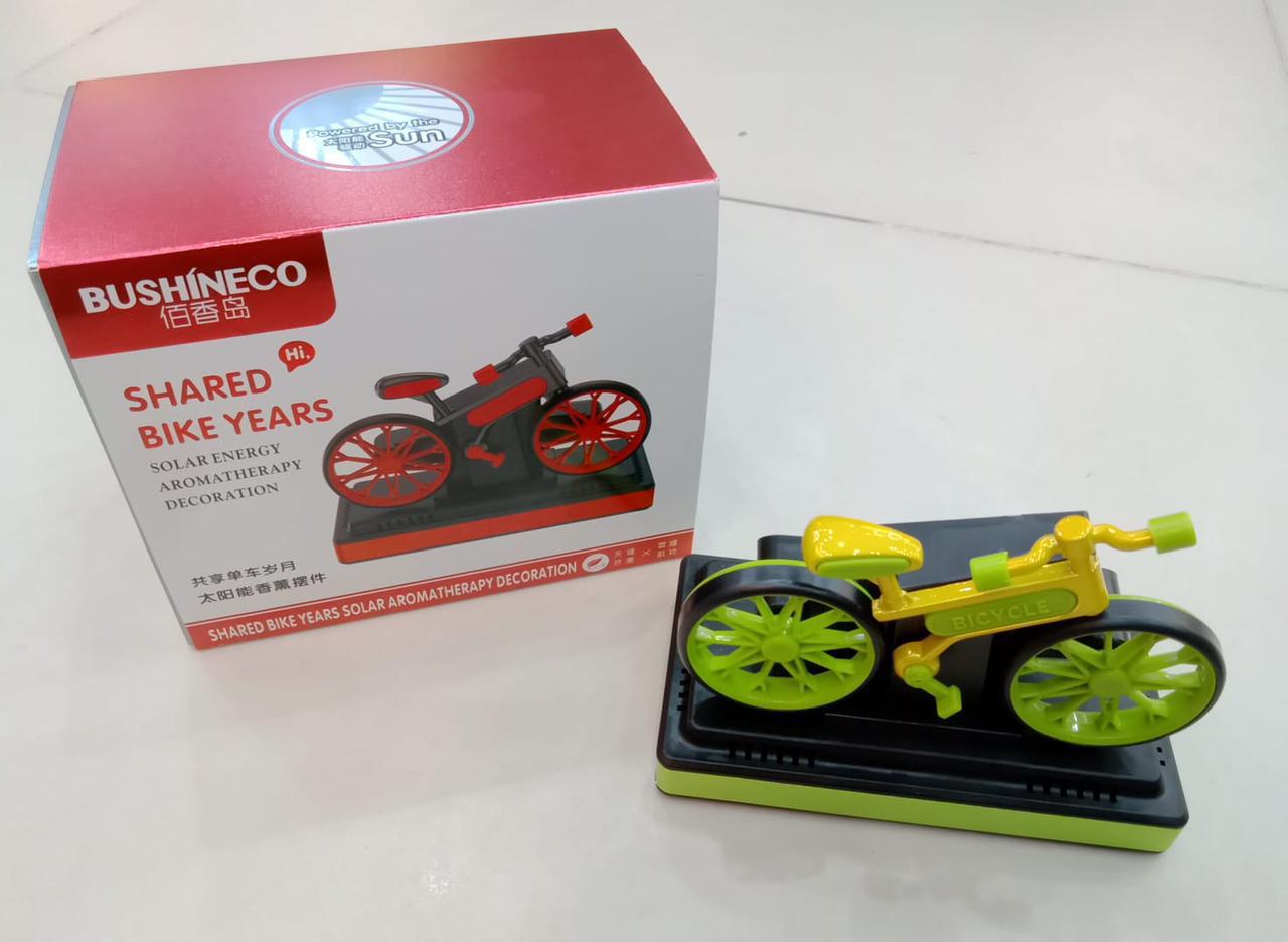 Solar Air Freshener for Car Dashboard | Rotating Car Fragrance With Cycle Design.
